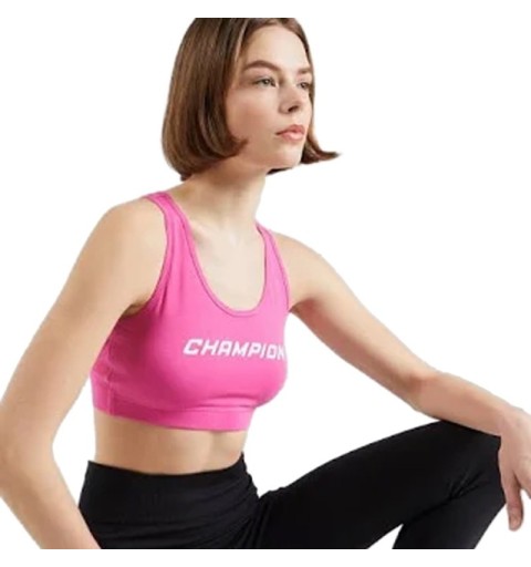 sujetador deportivo champion color fucsia para entrenar con total libertad