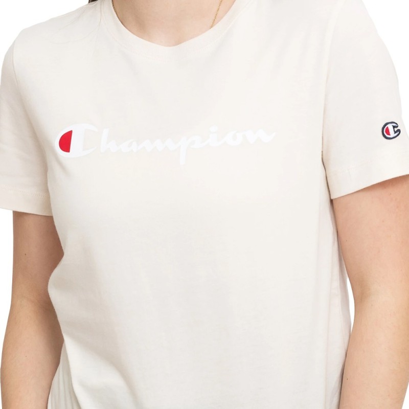 camiseta champion beige muy comoda