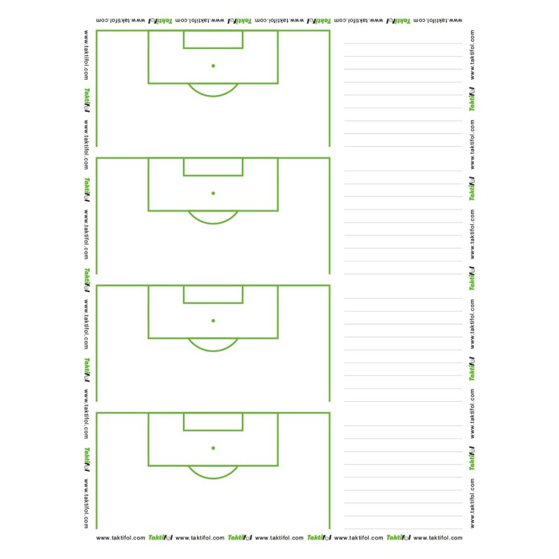 Láminas con área de penalty de taktifol