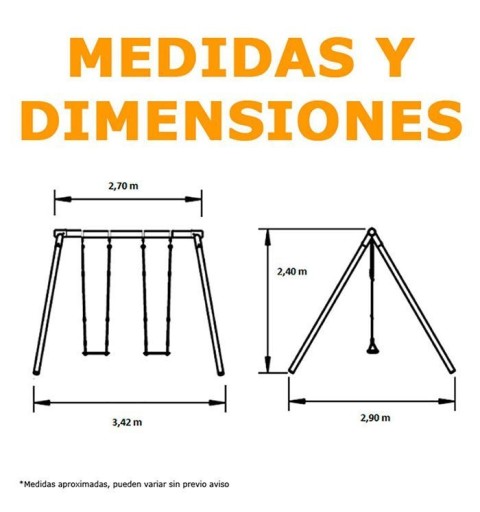 Columpio Adultos Fuji Con Cadenas