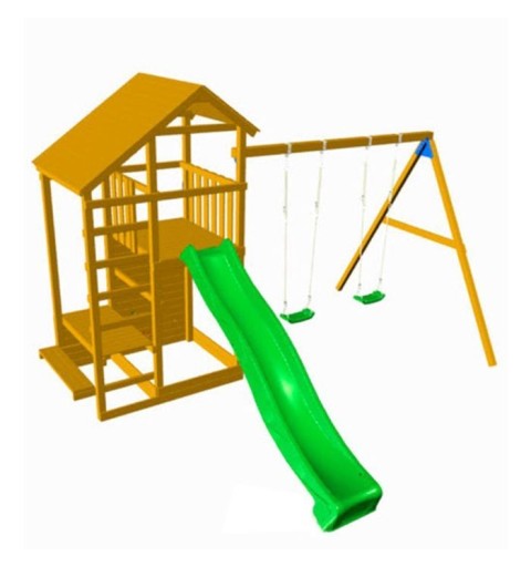 Parque infantil con columpio