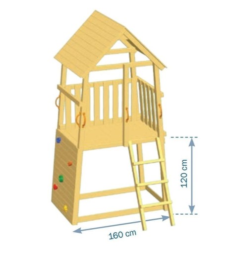 Torre de madera para niños