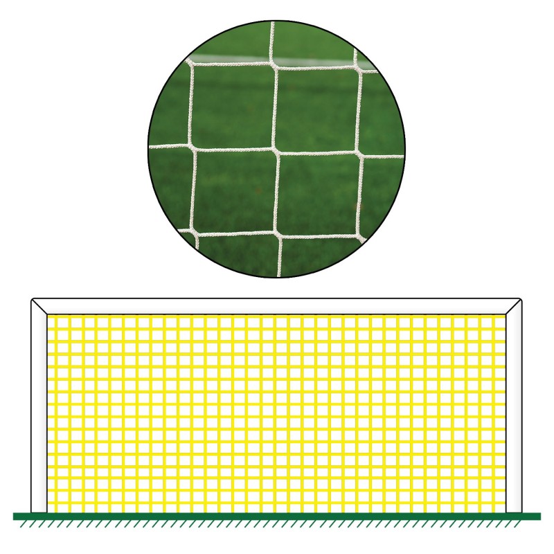 Redes de fútbol amarilla