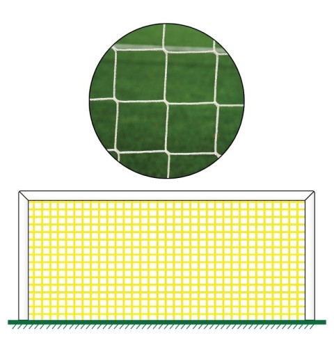 Redes de fútbol amarilla