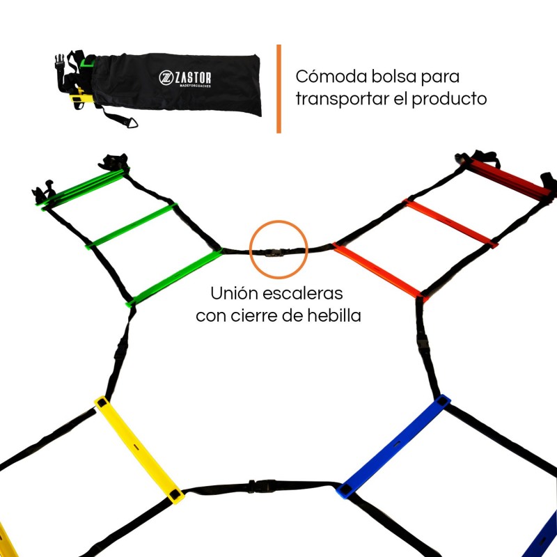 Escalera Agilidad Cruzada Zastor STP-Quad