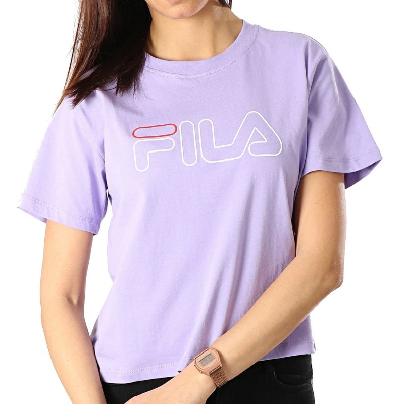 Camiseta lila de mujer