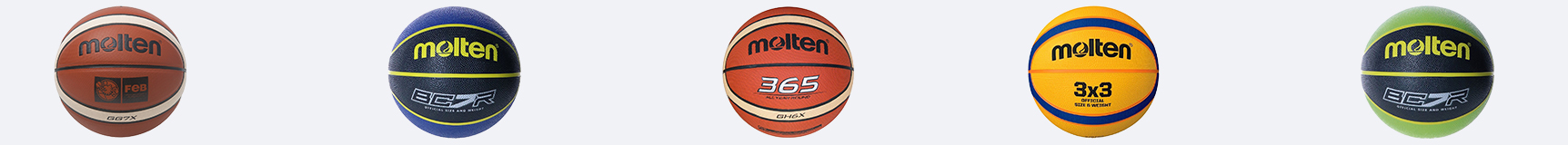 Balones de baloncesto de diferentes tipos