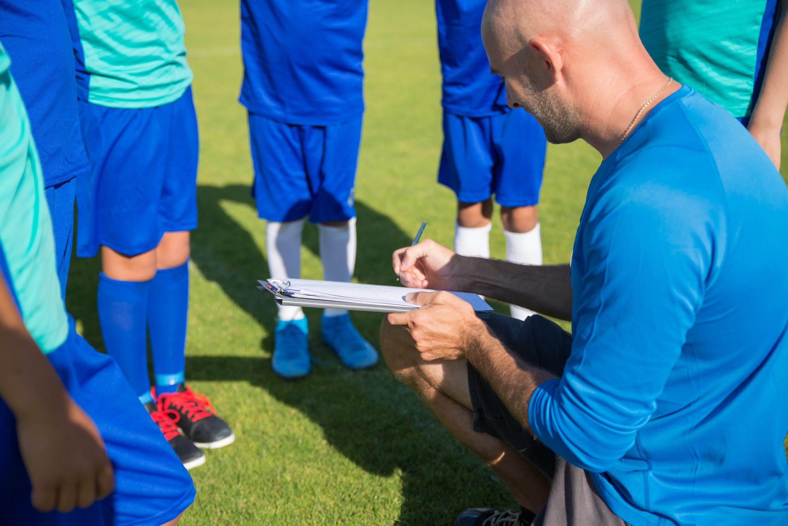 Pizarra táctica para entrenador de fútbol